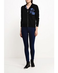 Женский черный худи от Bikkembergs