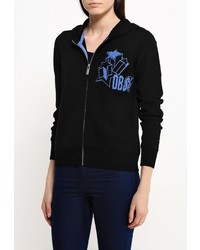 Женский черный худи от Bikkembergs