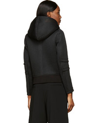 Женский черный худи от Helmut Lang