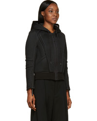 Женский черный худи от Helmut Lang