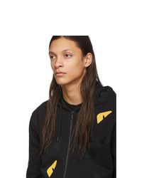 Мужской черный худи от Fendi