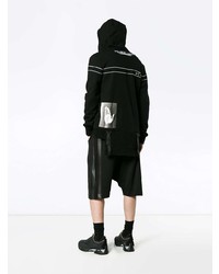 Мужской черный худи от Helmut Lang