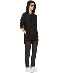 Женский черный худи от Raquel Allegra