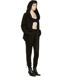 Женский черный худи от Ann Demeulemeester
