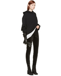 Женский черный худи от Haider Ackermann