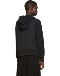 Женский черный худи от MM6 MAISON MARGIELA