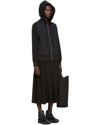 Женский черный худи от MM6 MAISON MARGIELA