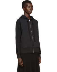 Женский черный худи от MM6 MAISON MARGIELA