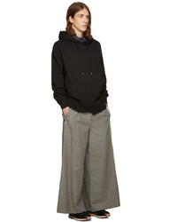 Мужской черный худи от Facetasm