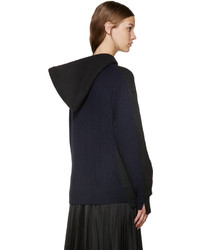 Женский черный худи от Sacai