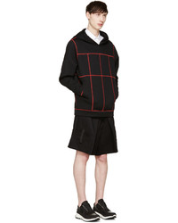 Мужской черный худи от Christopher Kane