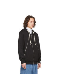 Мужской черный худи от Maison Margiela