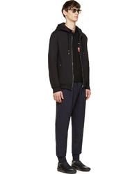 Мужской черный худи от Raf Simons