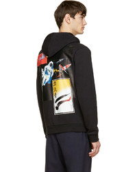 Мужской черный худи от Raf Simons