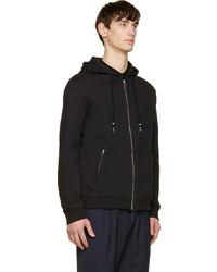 Мужской черный худи от Raf Simons