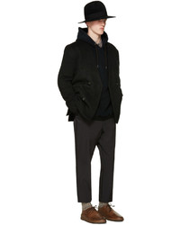 Мужской черный худи от Robert Geller