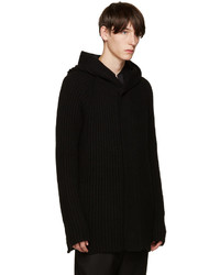 Мужской черный худи от Helmut Lang