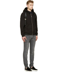 Мужской черный худи от BLK DNM