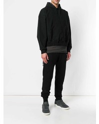 Мужской черный худи от Unravel Project