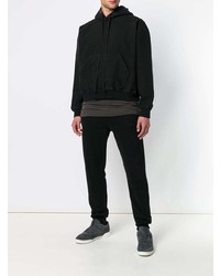 Мужской черный худи от Unravel Project
