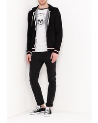 Мужской черный худи от Brave Soul