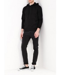 Мужской черный худи от Brave Soul