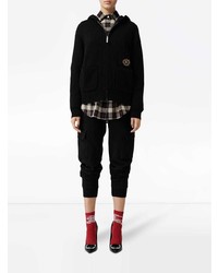 Женский черный худи от Burberry