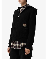 Женский черный худи от Burberry