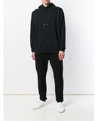 Мужской черный худи от Sunspel