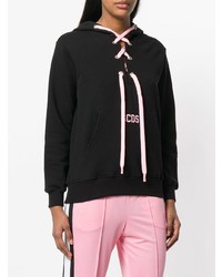 Женский черный худи от Gcds