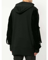 Мужской черный худи от Ann Demeulemeester