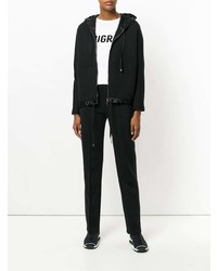 Женский черный худи от Moncler