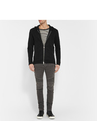 Мужской черный худи от Balmain