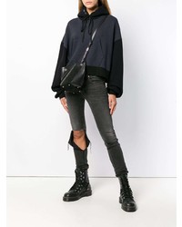 Женский черный худи от Unravel Project