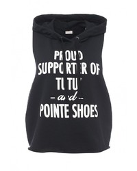 Женский черный худи от Dimensione Danza