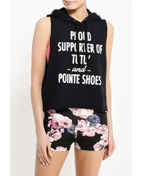 Женский черный худи от Dimensione Danza