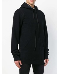 Мужской черный худи от Unravel Project