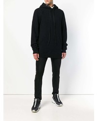 Мужской черный худи от Unravel Project