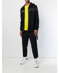 Мужской черный худи от Helmut Lang