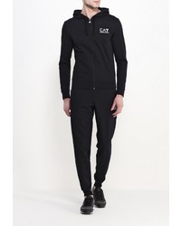 Мужской черный худи от EA7