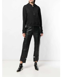 Женский черный худи от Saint Laurent