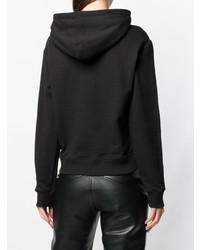 Женский черный худи от Saint Laurent