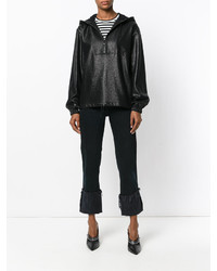 Женский черный худи от Saint Laurent