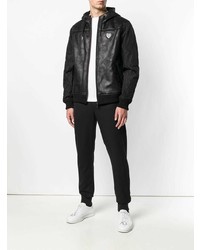 Мужской черный худи от Ea7 Emporio Armani