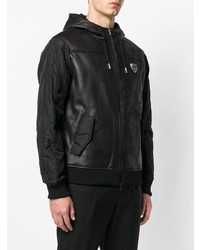 Мужской черный худи от Ea7 Emporio Armani