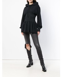 Женский черный худи от Ann Demeulemeester
