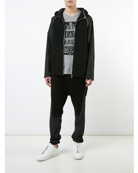 Мужской черный худи от Mostly Heard Rarely Seen