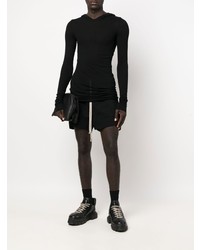 Мужской черный худи от Rick Owens