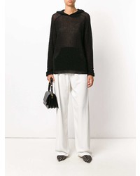 Женский черный худи от Laneus