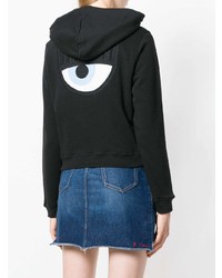 Женский черный худи от Chiara Ferragni